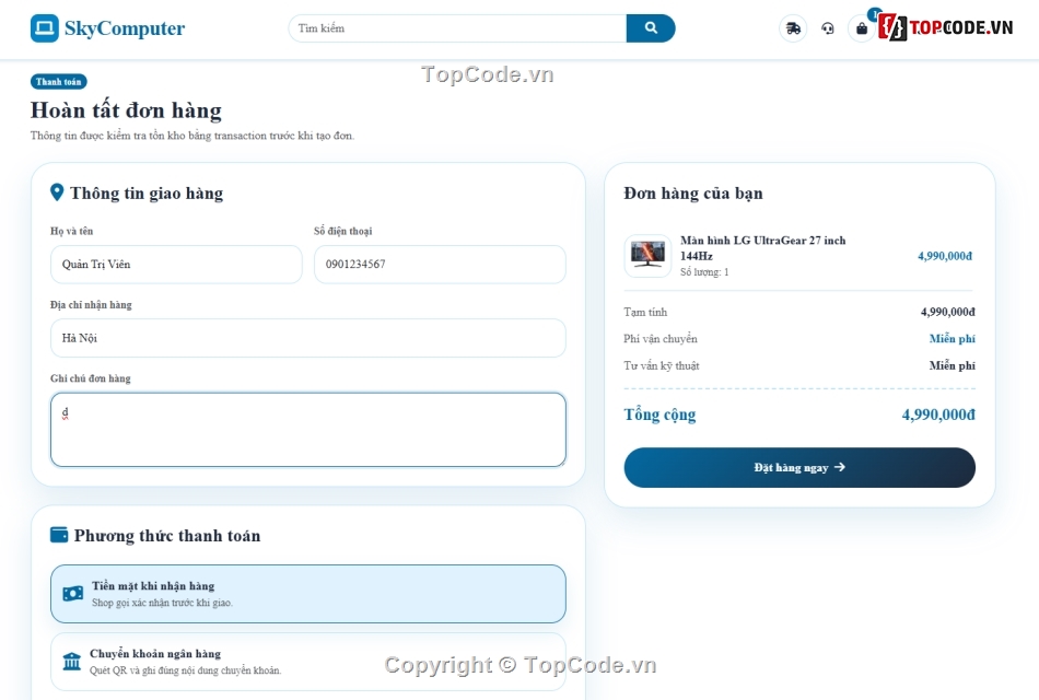 Web bán máy tính,giao diện,máy,tính